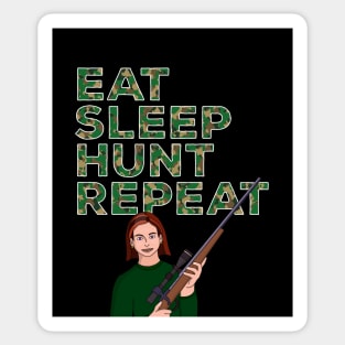 Eat Sleep Hunt Repeat Sticker